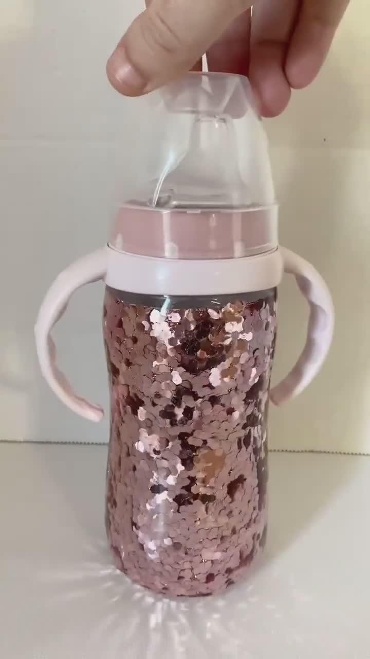 Mommy, and Me Tumbler Rose Gold BUBBA CUP and NUK Sippy Cup Glitter Tumbler  Custom, Personalized, Set of 2 Full Rose Gold 