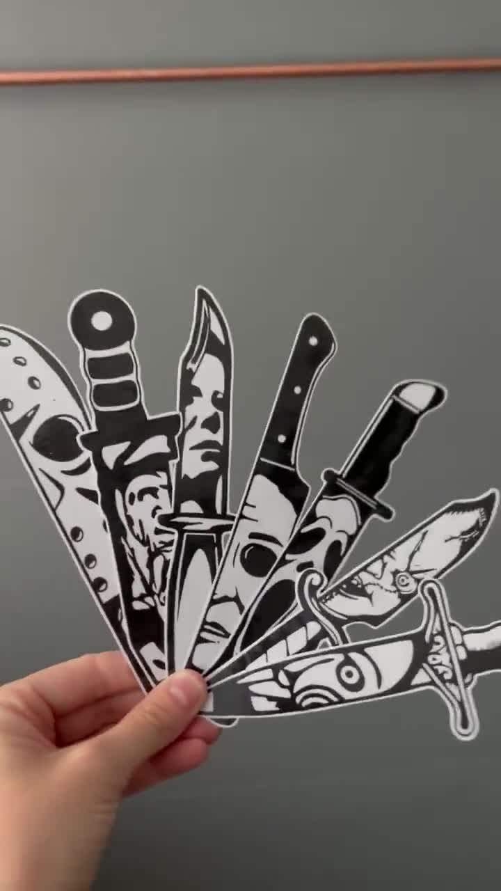 Clear Bookmark - Bloody Kitchen Knife Goth Gothic Horror – Bookaholic Armory