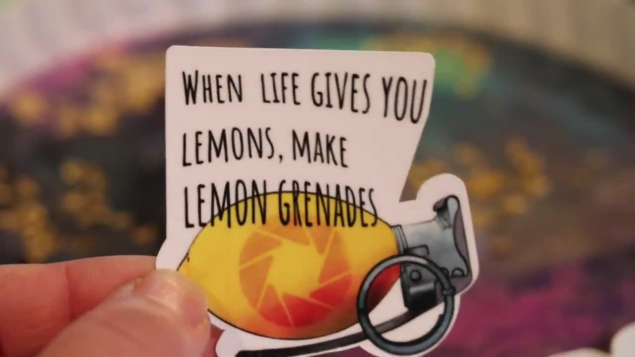 When life gives you lemons, Portal 2 sticker