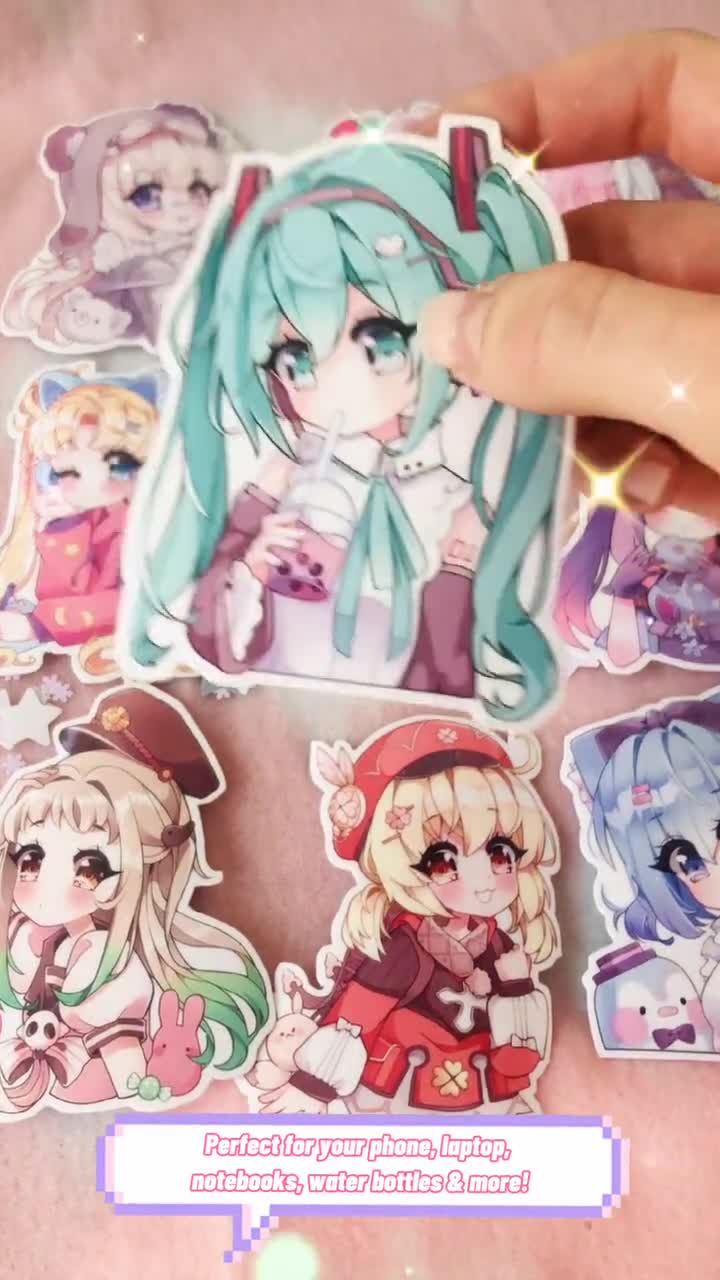 100 Adesivi Estetici Kawaii Rosa – Impermeabili E Resistenti, Perfetti Per Laptop, Borracce, Diari E Molto Altro