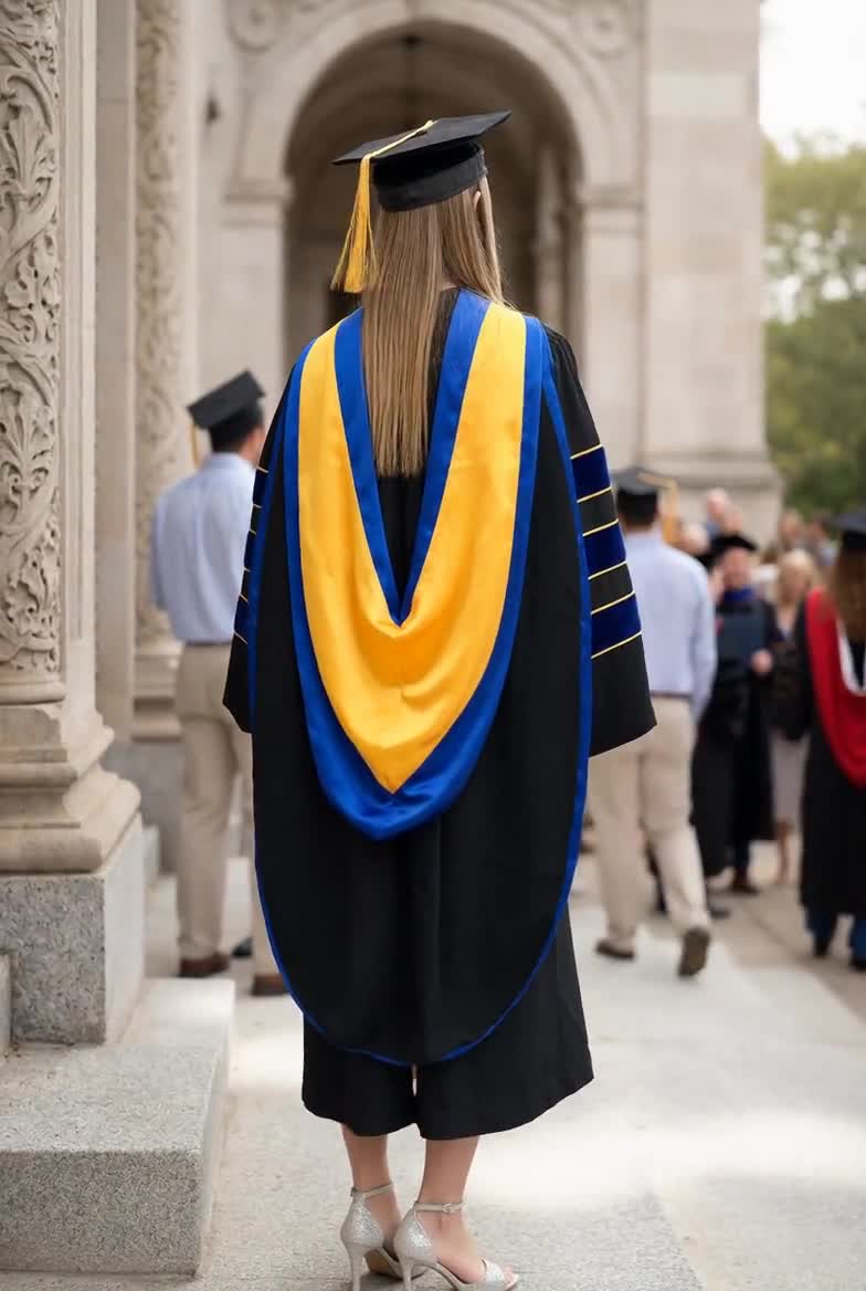 doctoral graduation dresses Phd Graduation Dress Colors University Of Illinois Urbana-Champaign Doctoral  Regalia Set XX-Large (6'4