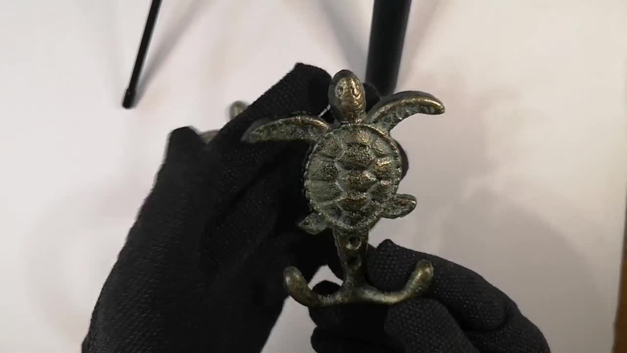 Turtle Hook, SET OF TWO Sea Turtle Hooks, on Sale Ocean Decor 