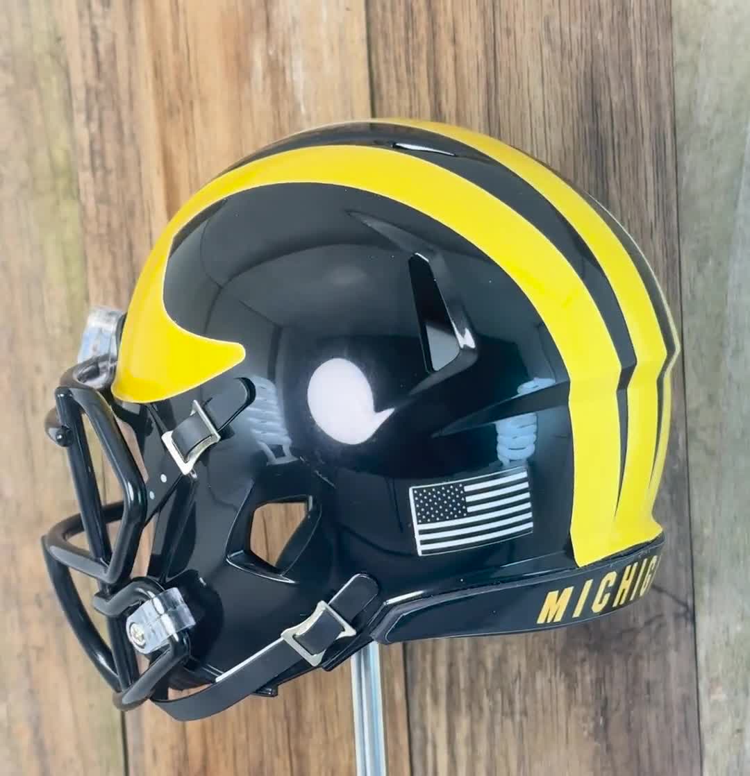 boys michigan football helmets for playing Riddell NCAA Wolverines Helmet Full Size Replica, One Size, Team Colors : Sports & Outdoors Buy this collectible Michigan Wolverines Riddell SpeedFlex Authentic
