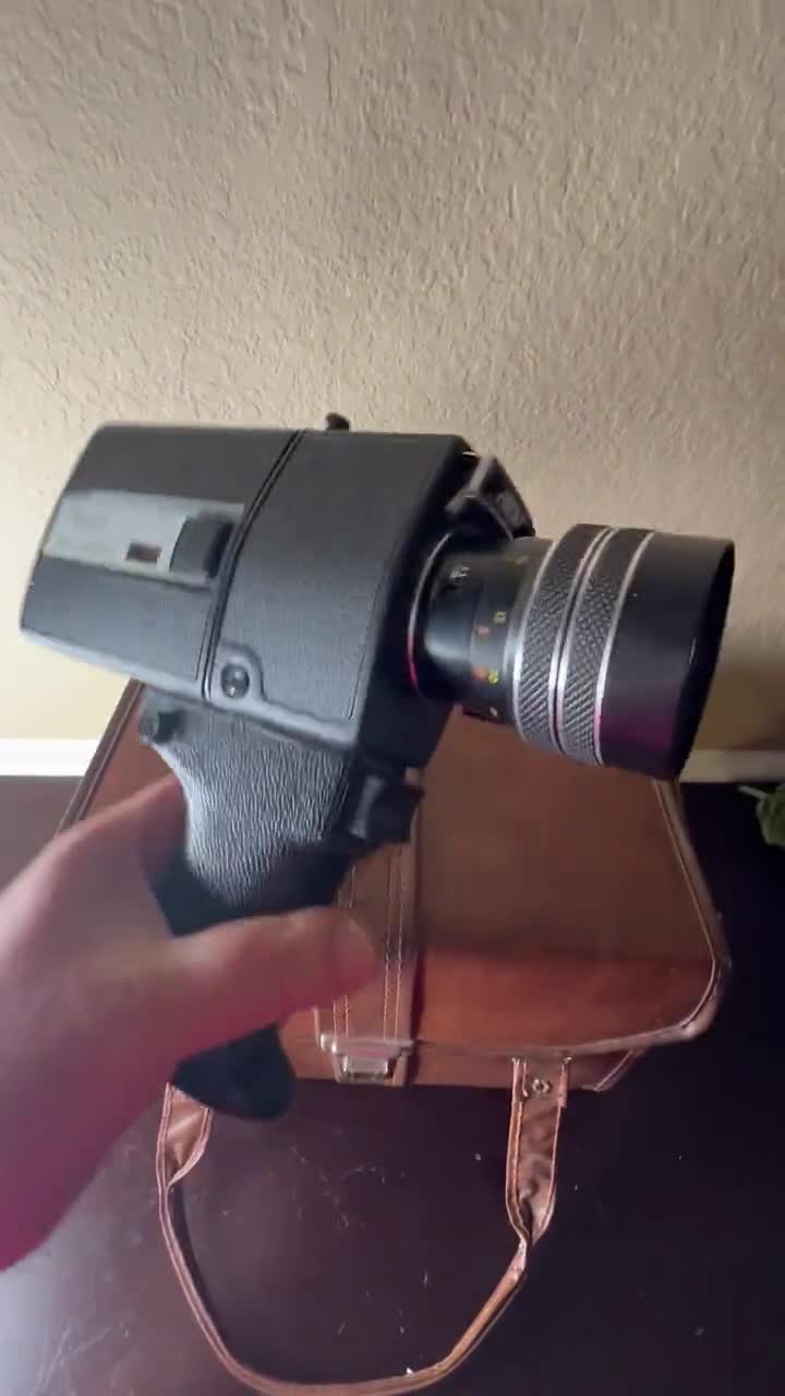 Vintage Focal XL-303 Super 8 Movie Camera With Case | Mid-century