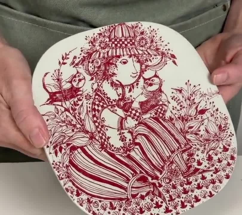 Nymølle Wall Plate “louise” – Bjørn Wiinblad – No. 3069/1247 - Etsy