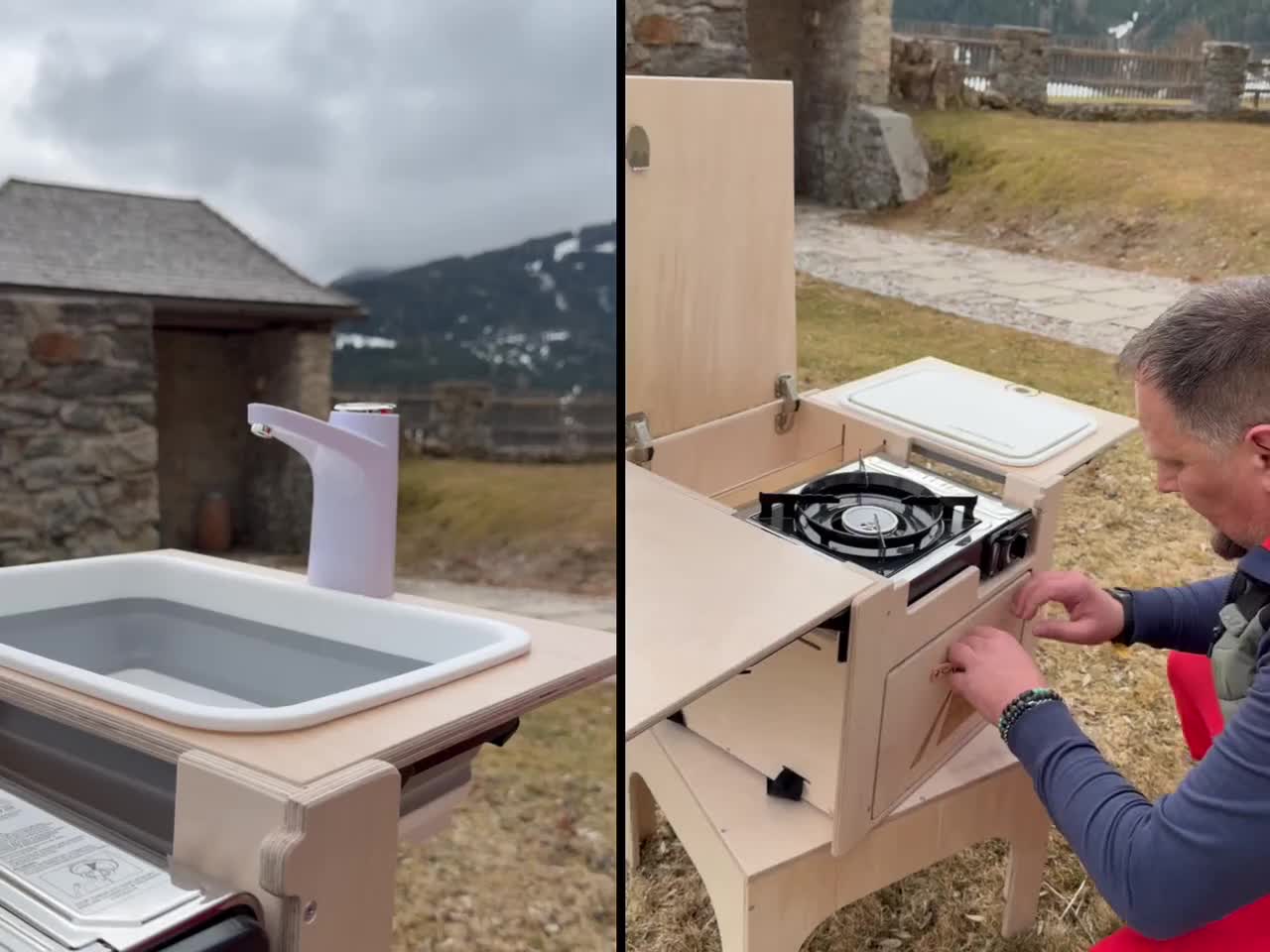 Lavabo Da Campeggio Pieghevole In Silicone 5L – Per Festival, Camper, Avventure