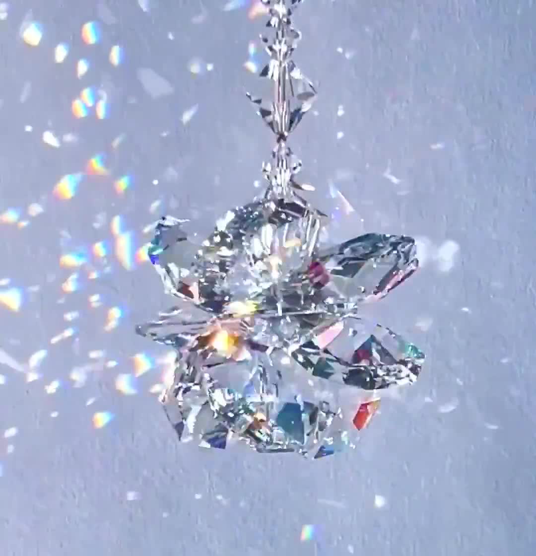 スワロフスキークリスタルサンキャッチャー 特大 20mm 極上クリア