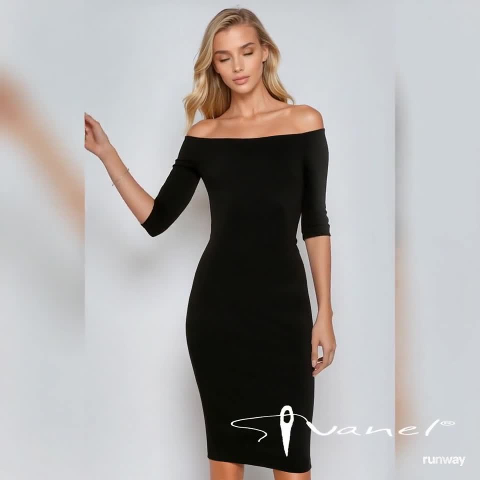 prom dress vs formal dress Shapewear V-Neck Ruched Bodycon Midi Dress | Long Sleeve