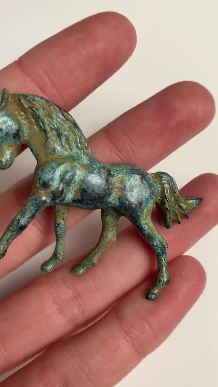 Vintage unicorn motif brass object/ビンテージ 真鍮