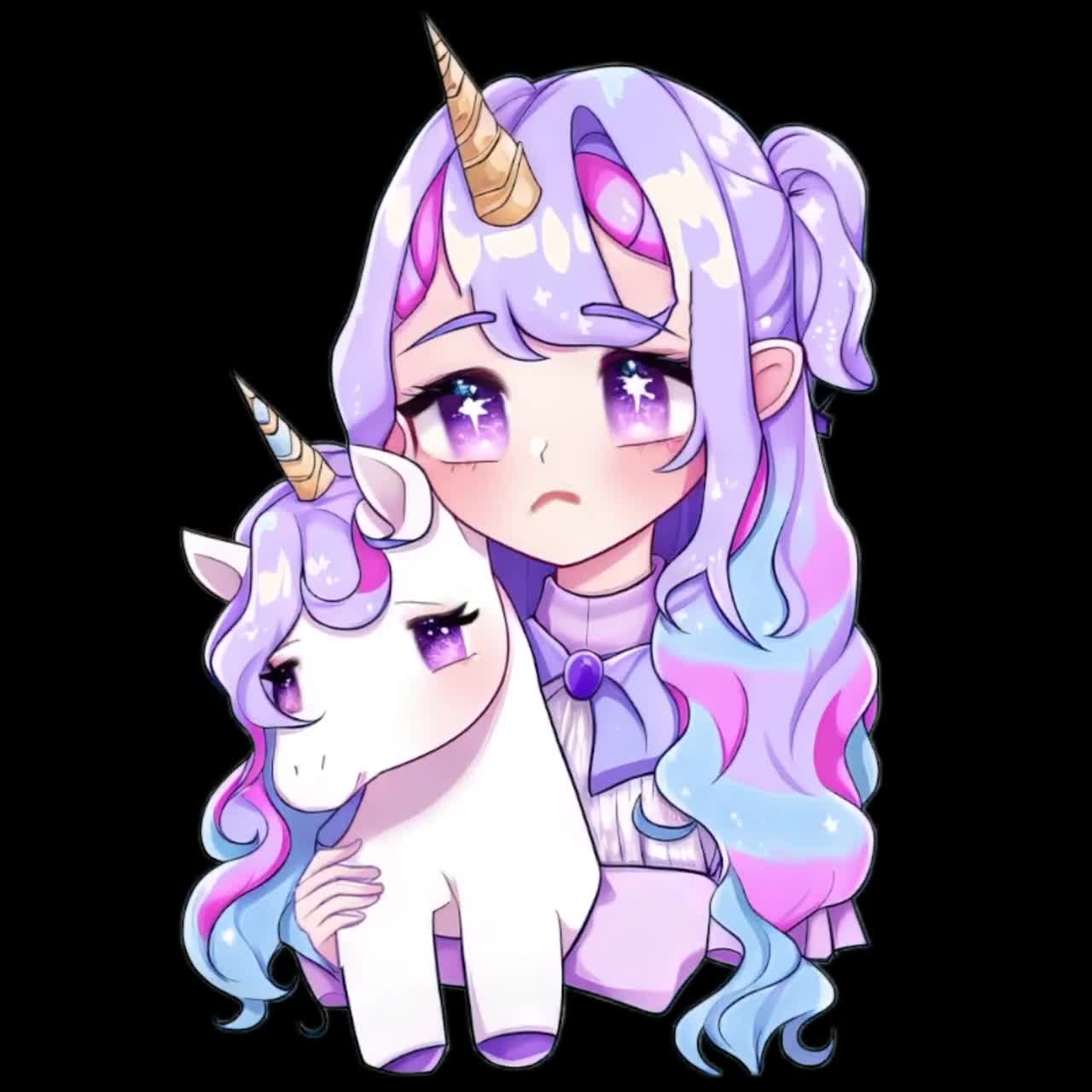 anime unicorn girl - Google Search | Unicorn girl, Unicorn drawing, How to  draw hair