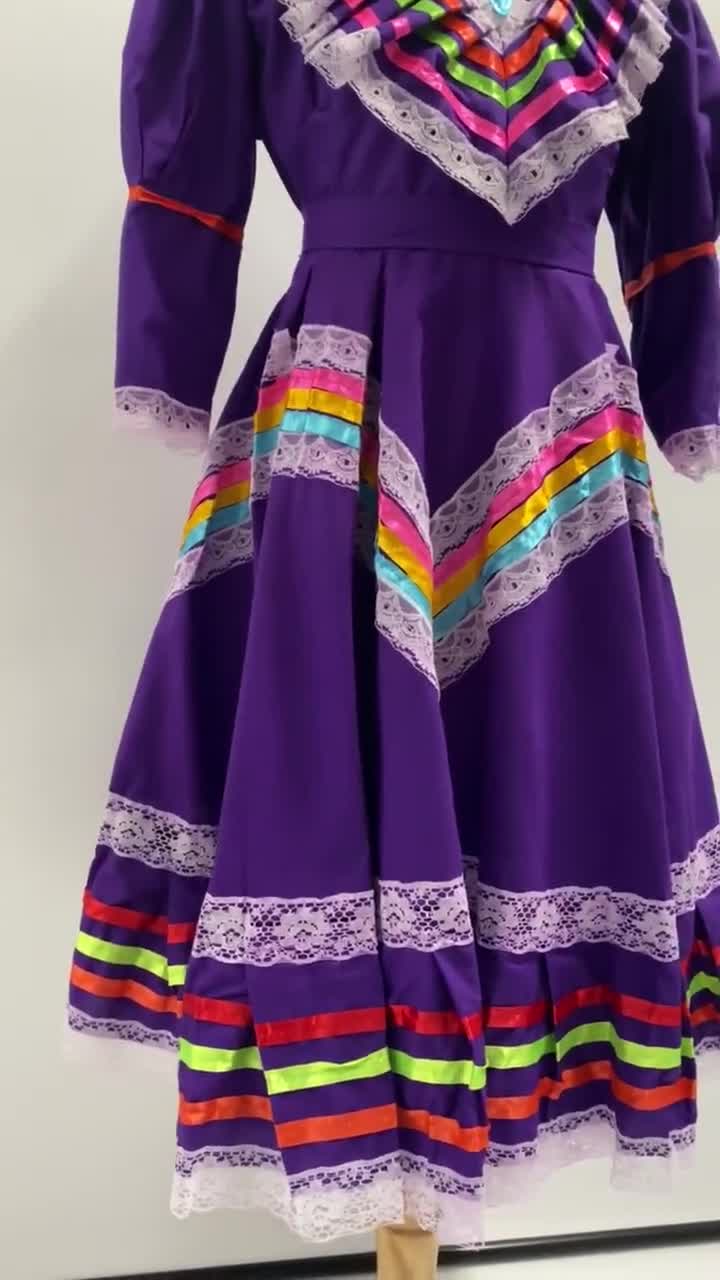 Jalisco Dress Mexican Purple Dress Jalisco Dress For Girls Victorian Tail Camelia Mexican Boutique Jalisco Dress Mexican Purple Dress Jalisco Dress For Girls Victorian Tail Camelia Mexican Boutique