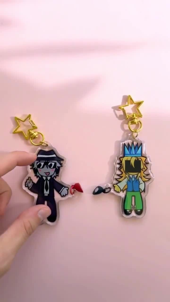 FORSAKEN Acrylic Keychains Magnetic 3'' - Roblox Chance Itrapped