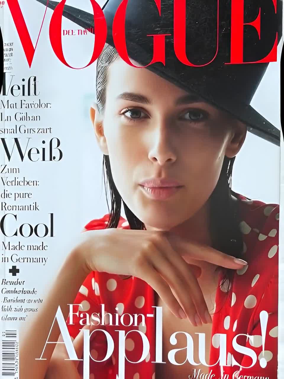 Pre-owned Magazine Vogue Germany Cover Vanessa Moody - Etsy