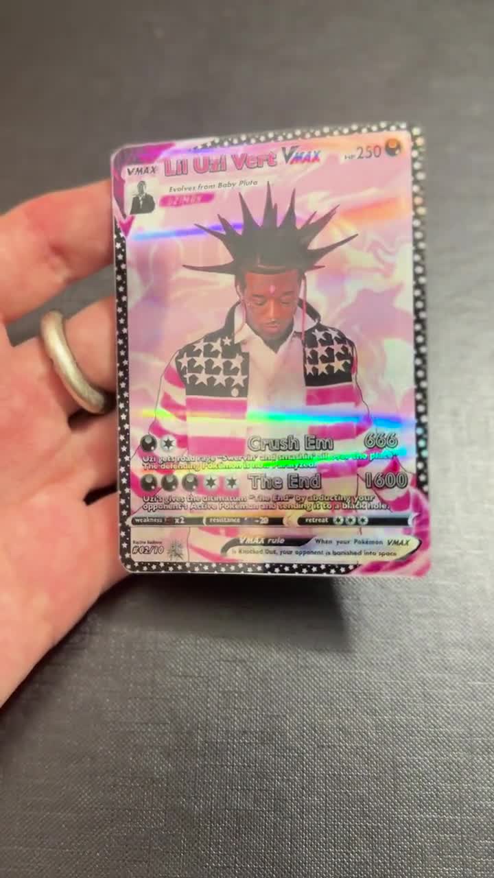 Lil Uzi Vert Holo VMAX Trading Card | Pokémon-inspired - Etsy