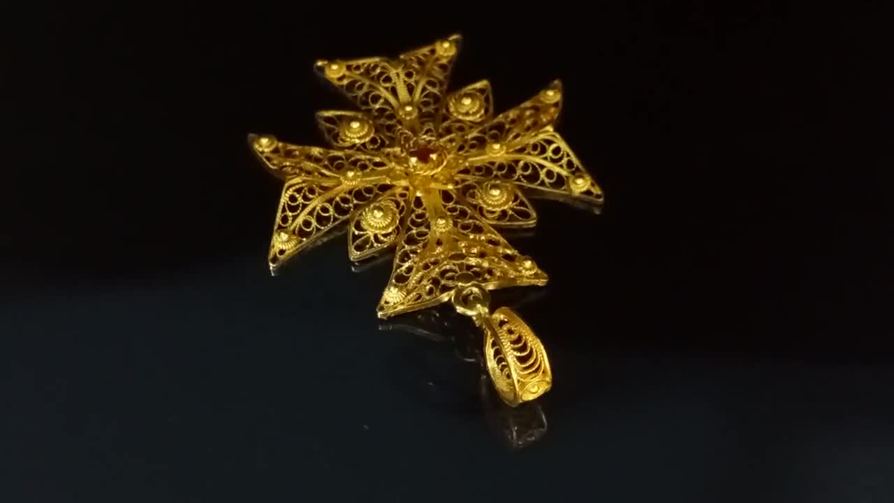 10 K黄色ゴールドKnights Templarマルタ十字メダルペンダント カナダ メイプルリーフ金貨/コイン エリザベス2世 1/10oz  1991 ペンダントトップ K24ゴールド 24金（純金）/K18ゴールド – 真子質店 PawnShopMAKO