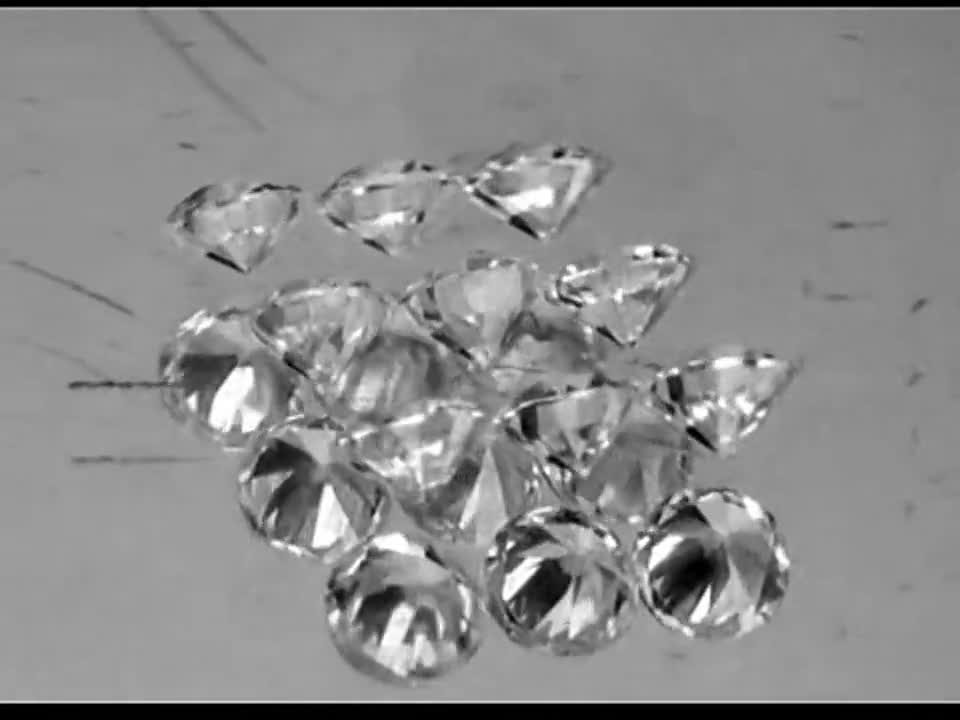 Natural White Zircon 3 Mm 9 Pieces Round Diamond Cut VVS