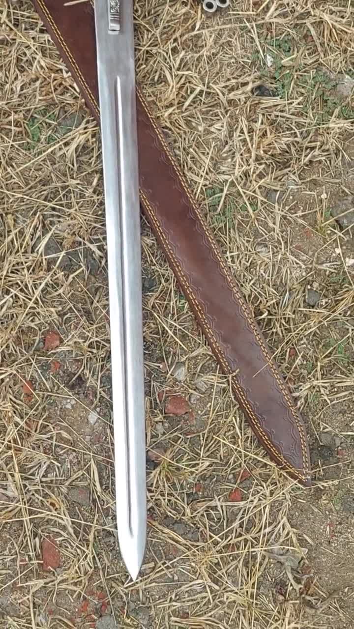 手作りのスコットランド製クレイモア剣：ステンレススチール製中世ハイ