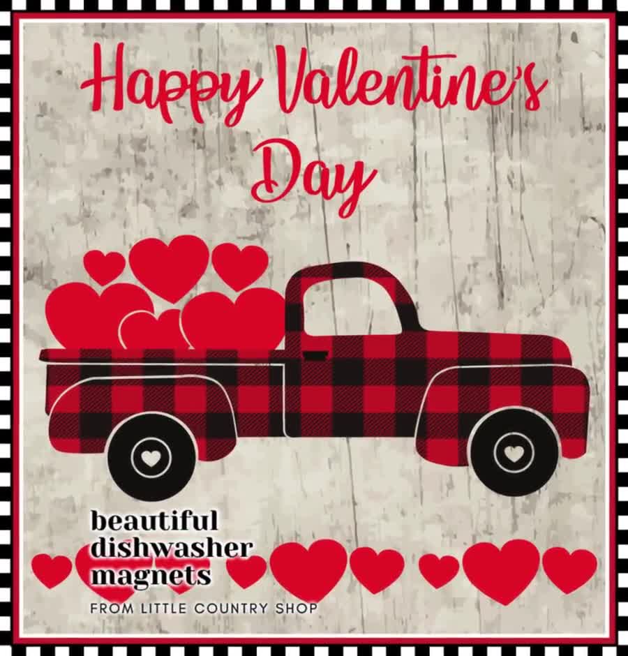 Valentines Day Red Car Dishwasher Magnet Cover 23x26inch, Heart Cute  Vintage Magnetic Stickers Kitchen Appliances Door Decal Panels for  Refrigerator Washing Machine Decorative Covers - Yahoo Shopping