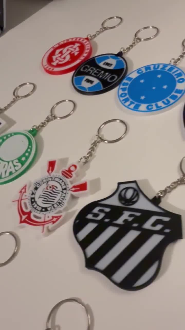 Chaveiro Seleção Brasileira de Futebol – Presente Torcedor – Flamengo Palmeiras Corinthians Santos etc. video poster