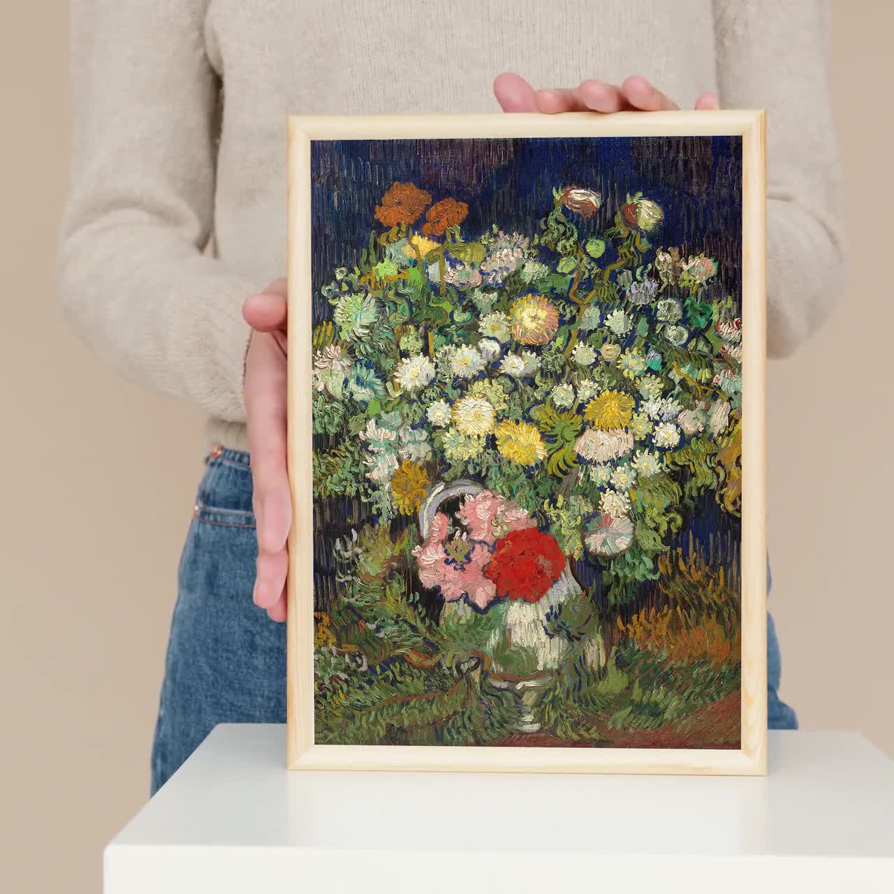 花瓶の花　ゴッホ　 ジクレー版画 ゴッホの花のジクレー版画：花瓶に入った花束 - Etsy 日本