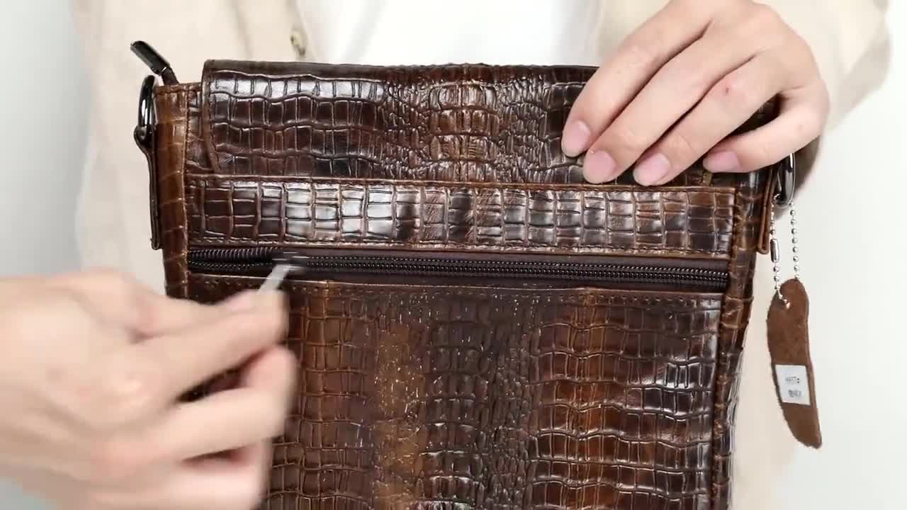 Mens clearance crocodile bag