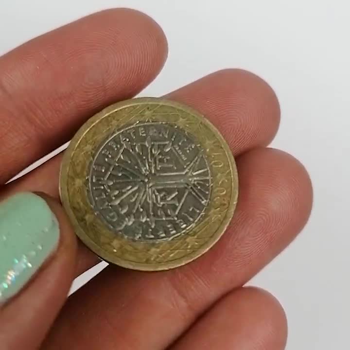 レア 1 ユーロ ユーロ コイン 2001 フランス - 生命の木 - リベルテ