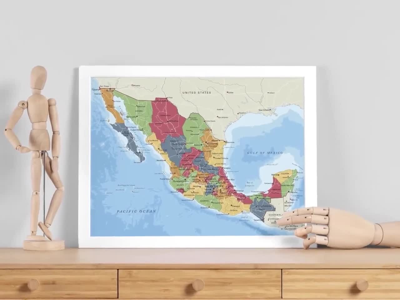 Large Detailed Political And Administrative Map Of Mexico Mexico