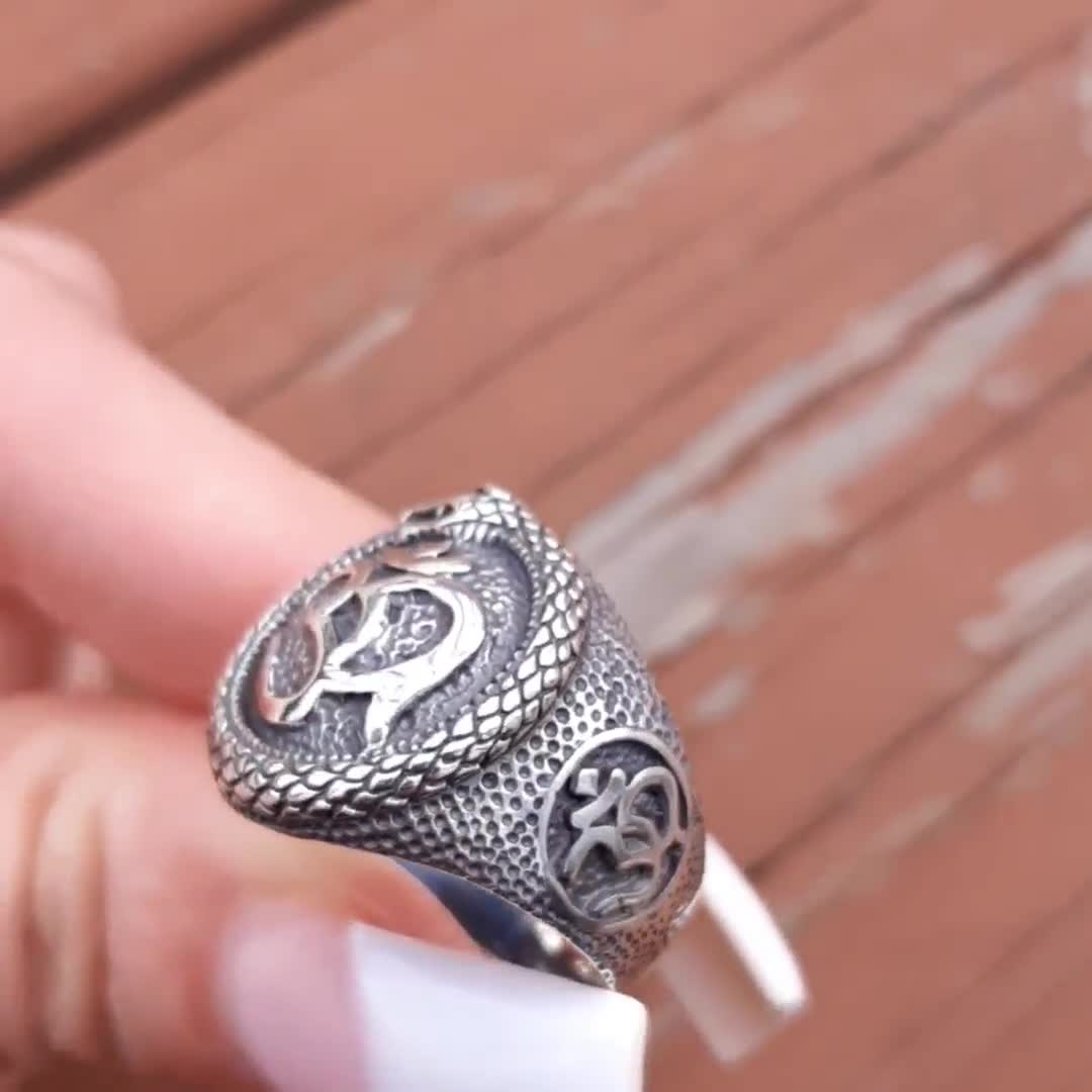 Silver Snake Ring - Temu