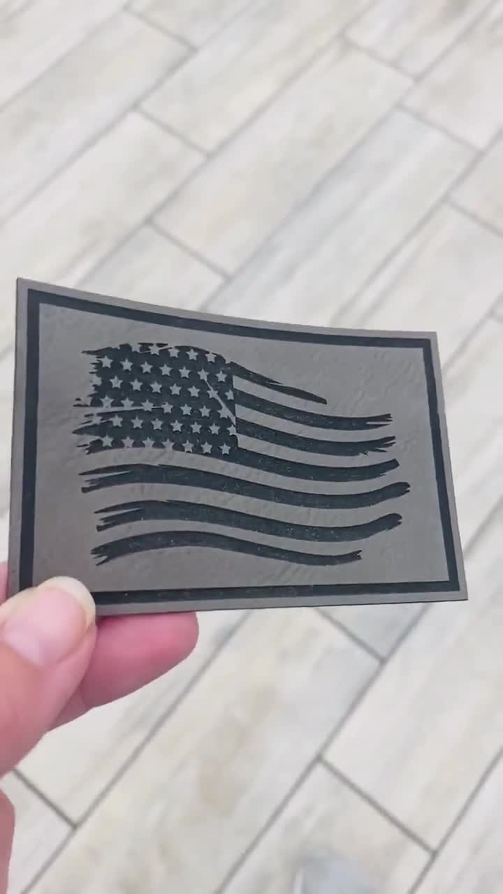 American Flag Vegan Leather Patch – patchpalooza