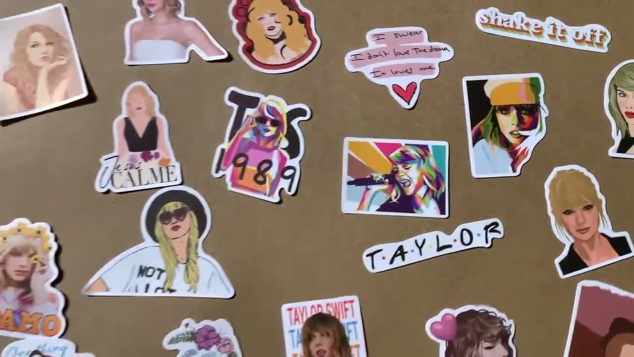 50pcs Taylor Swift Stickers Album Stickers Toy Decal Singer Stickers For Water  Bottle Laptop Kids Teens Adults And Taylor Fans Swiftie Gifts [xc]