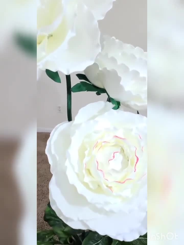 Oversized Foam Flowers With Stem/custom Type Color Size/sizes Listed in  Diameter of Flower Head/pls Read More Info & Video in Description 