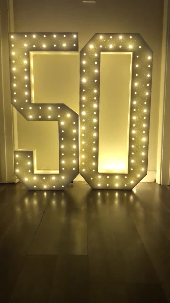 Twinkling Light up Number One Foam Number 1 Giant Number Huge Numbers Large  Foam Numbers Sweet 16 Quince Large Props Party 