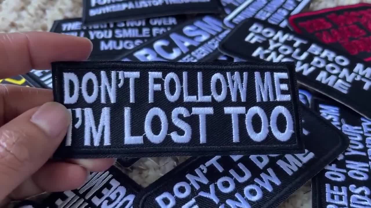 Funny Iron-on Patch Don't bro me if You Don't Know me Patches for All  Fabrics and Leather | Quote Sticker to Iron on for Clothing and Backpacks 