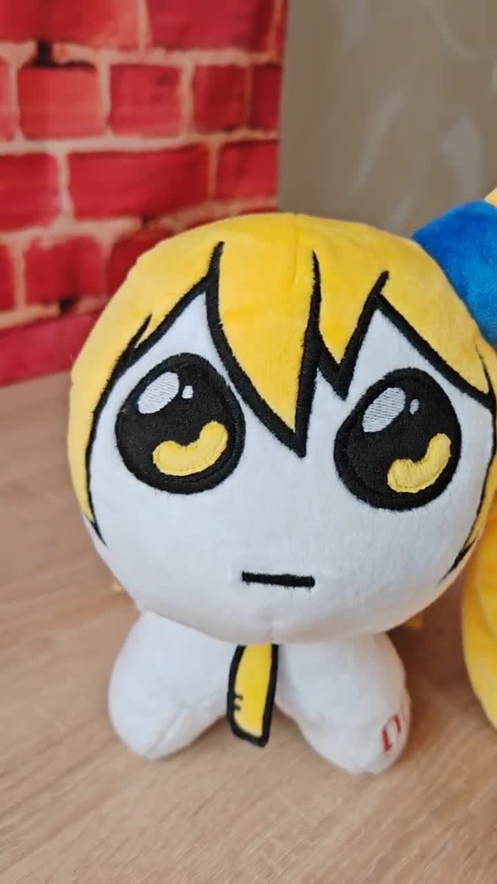 YIPPEEE秋田ねる。 亞北ネル。うーん。ぬいぐるみ。サイズ 9 インチ