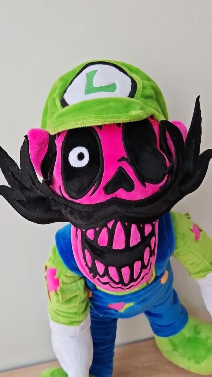 受注生産のぬいぐるみ。ルイージ（大嫌い！）マリオズ・マッドネス