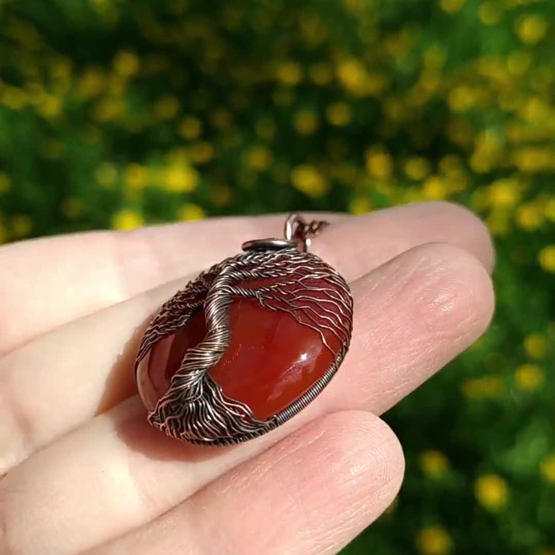 Carnelian Yggdrasil deals Pendant