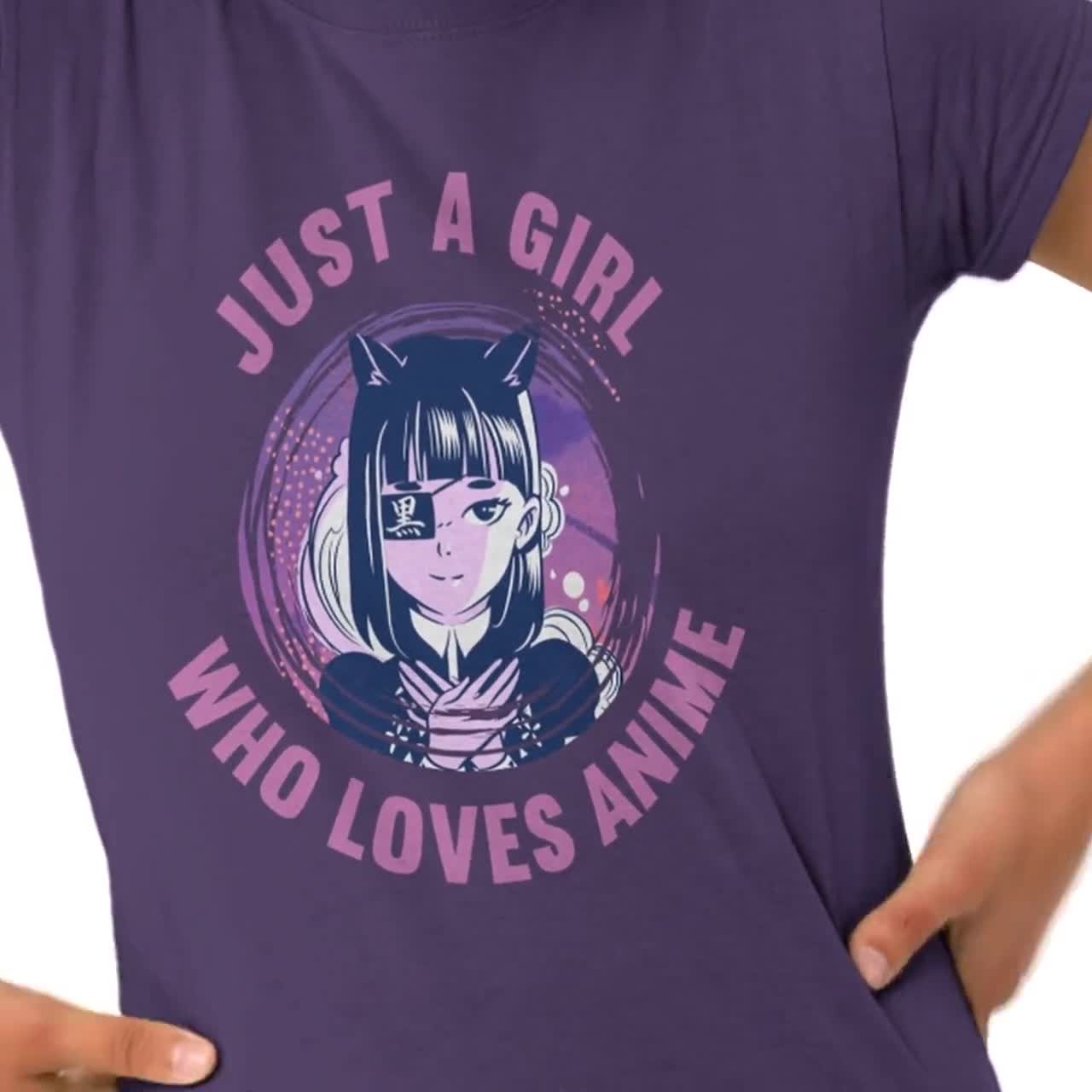  Just A Girl Who Loves Anime Gifts for Teen Girls Anime Merch  Tank Top : Clothing, Shoes & Jewelry