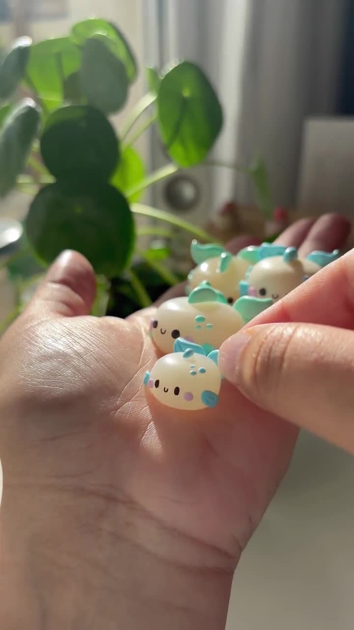 Small Fish Figurine in Polymer Clay - Quartz Effect Fimo