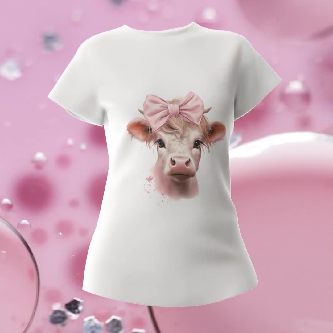 Little Pink Cow PNG Digital Download for Sublimation Prints and T-shirt  Designs, Cute Cow Face, Baby Cow Farm Animal, Highland Cow Head -   Canada