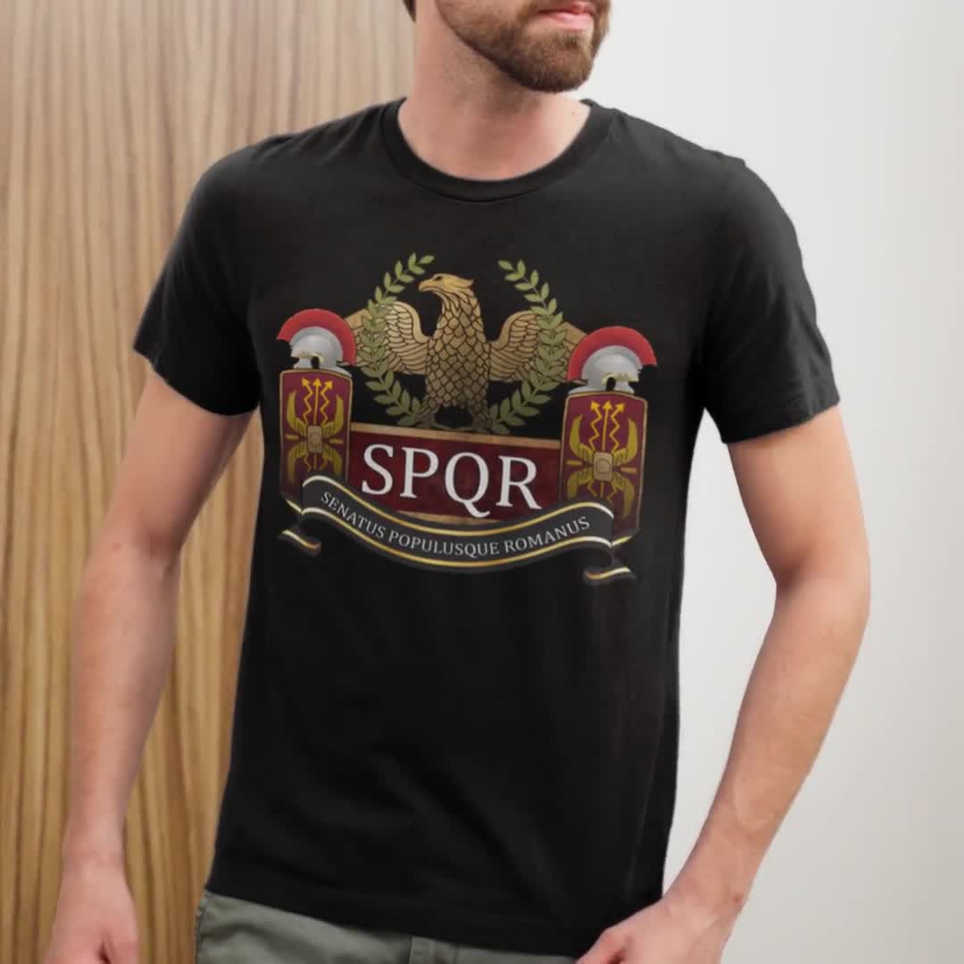 Camiseta Ejercito Español Camiseta SPQR Legionario Romano - Diseño Épico  Con Águila Y Escudo Camiseta Policia Nacional, image size:1080x1080