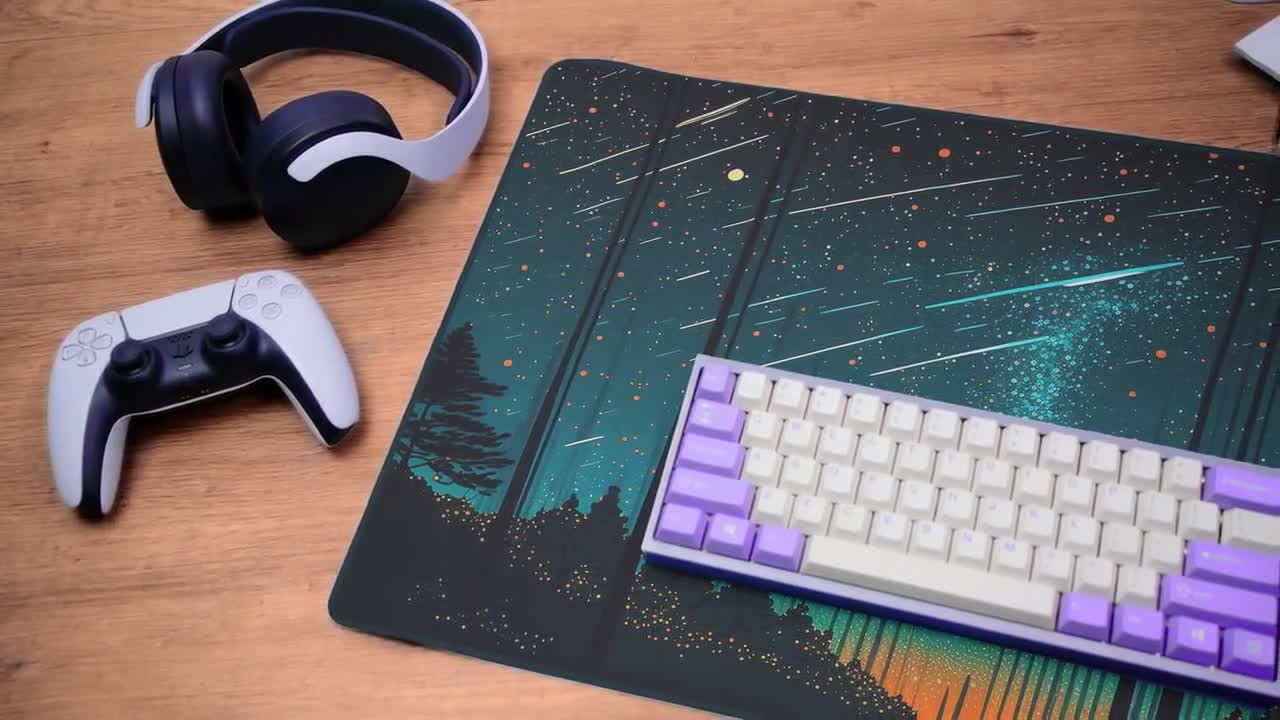 Fantasy Meteor Shower Mouse Pad Space Mousepad Cosmic Desk Mat Cosmos  Deskpad Astronomical Deskmat Night Sky Mousemat Laptop Pad 