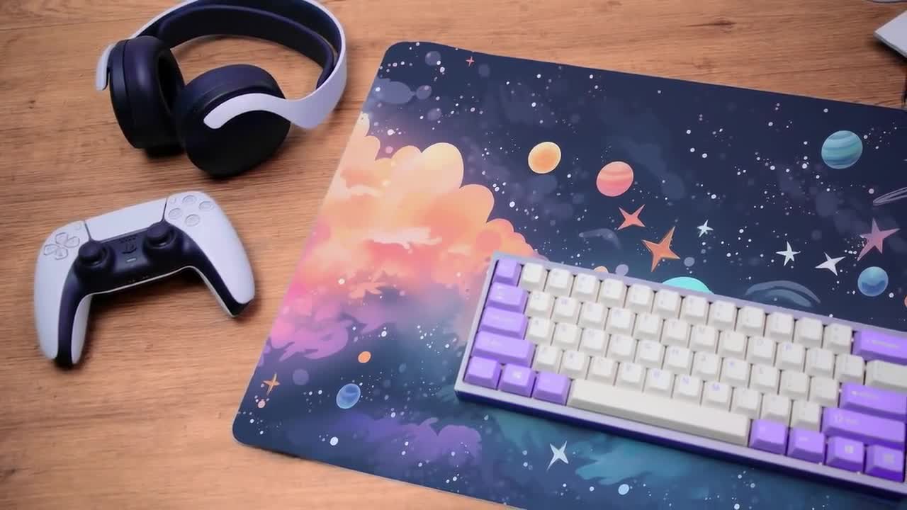 Cosmic Sky Mouse Pad Large Gamer Keyboard Office Accessories for Desk  Gadgets Pc Cabinet Games Computer Desks Support Laptop - AliExpress