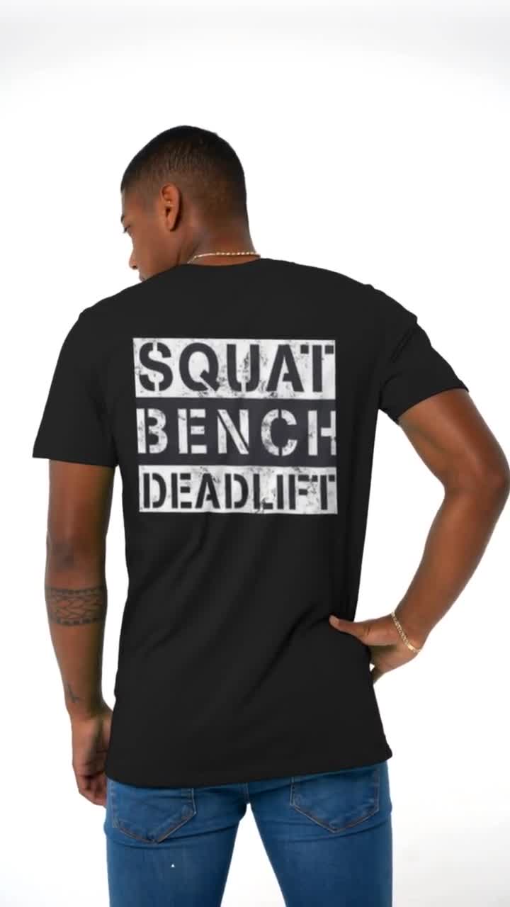 Powerlifting, Squat, Bench, Deadlift, Weightlifting Gift Tie-Dye T-Shirt