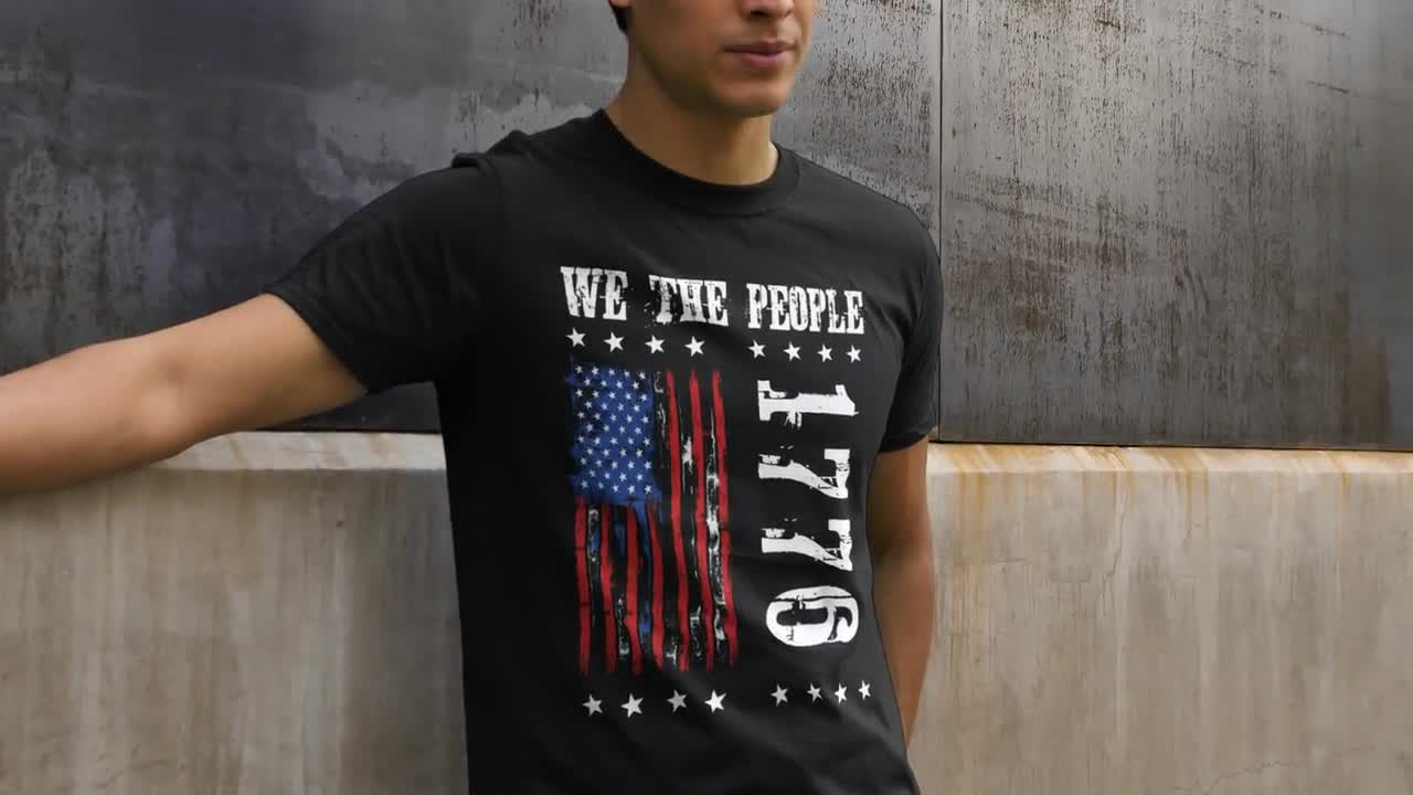 We the People Shirt Patriotic T Shirts, American Flag Shirt