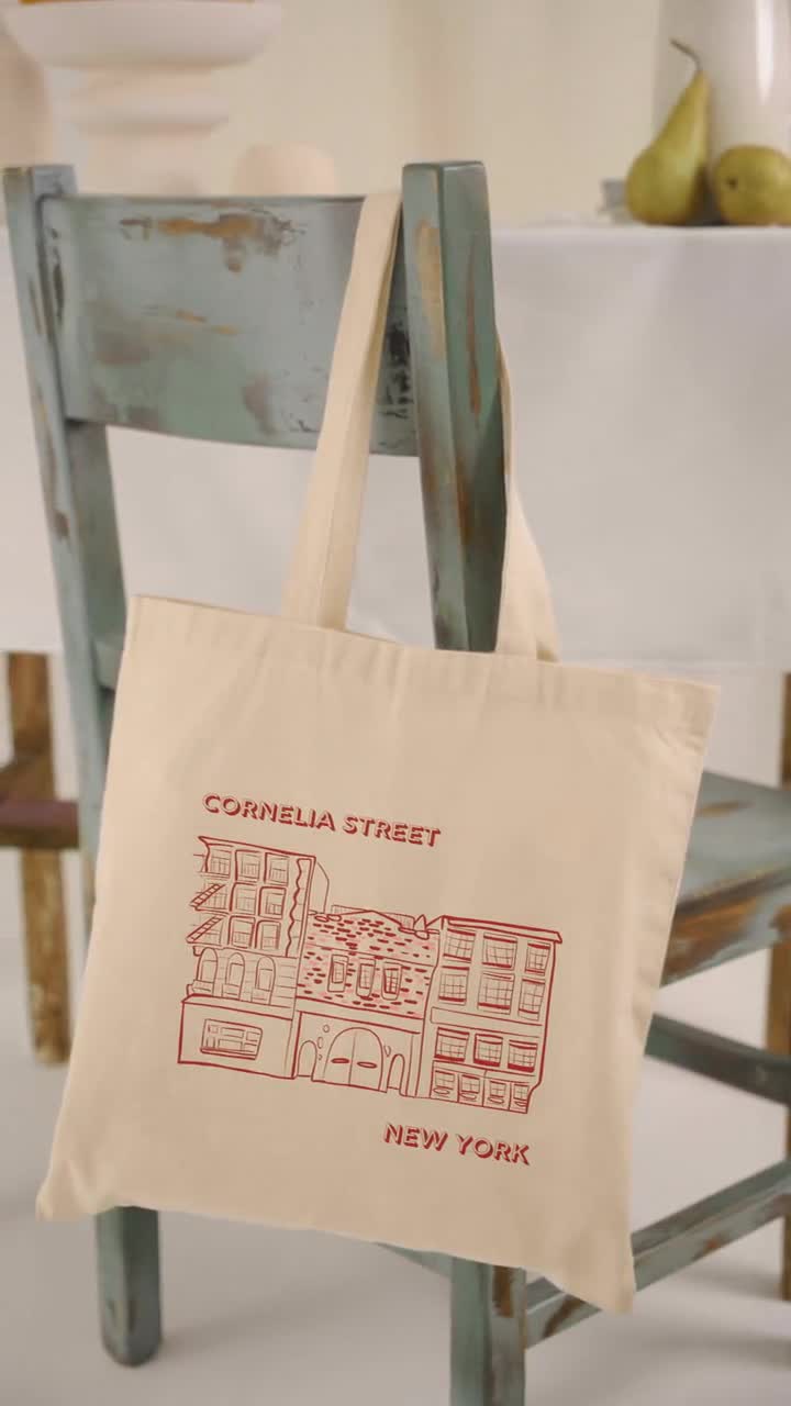 Tote Bag Negra Cornelia Street - Glossypinkar