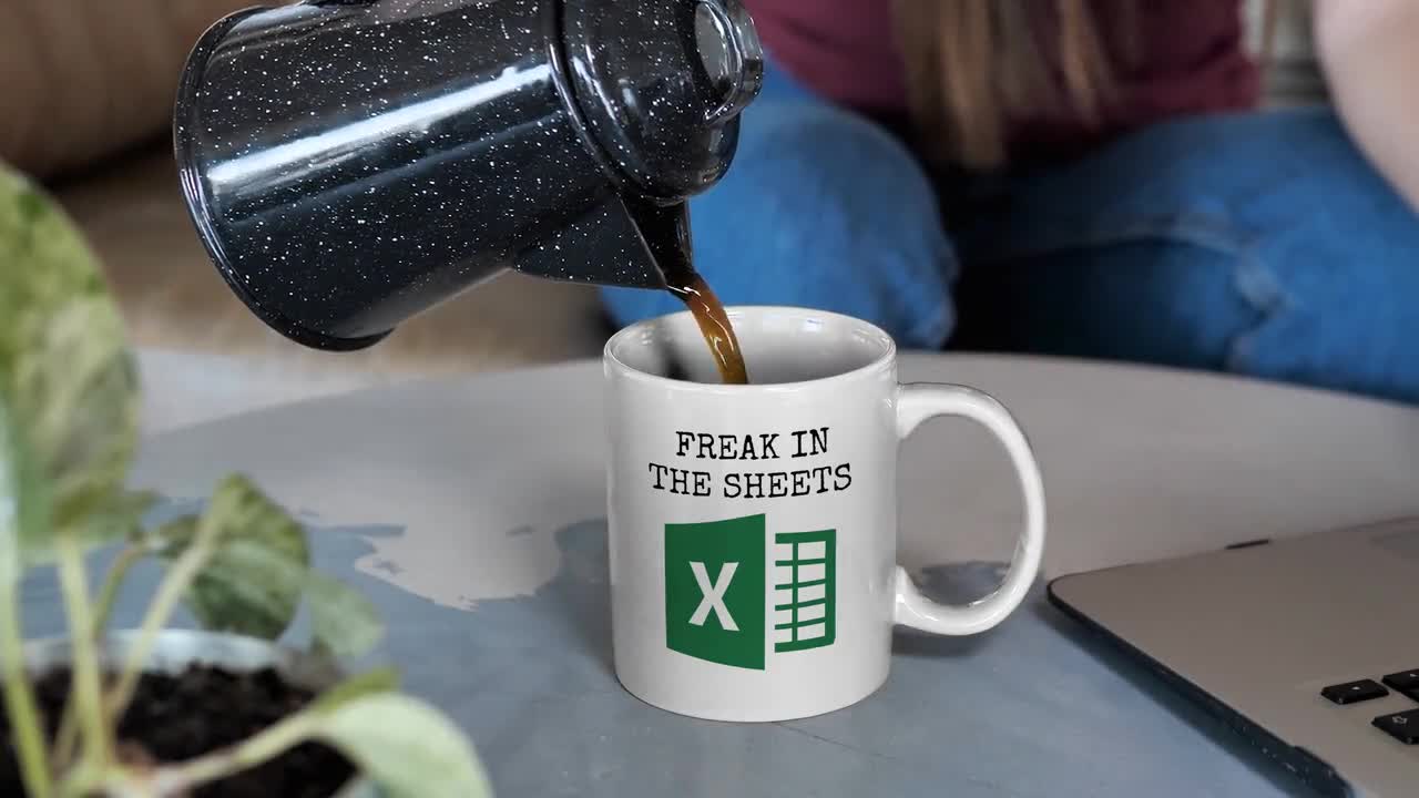 Personalized Freak In The Sheets Excel Spreadsheet Tax Season Accounting Mug  - Jolly Family Gifts