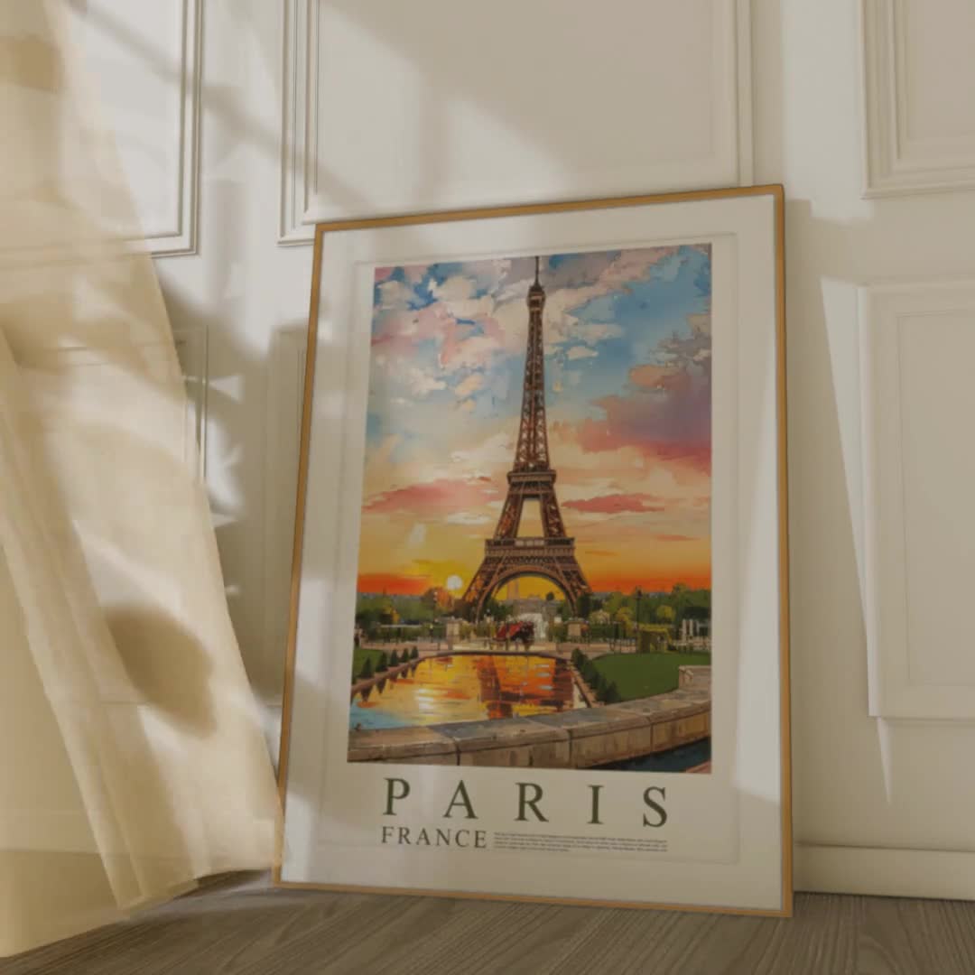 3枚 ライトアップされたパリとエッフェル塔 絵画 インテリア 3枚 ライトアップされたパリとエッフェル塔 絵画 インテリア