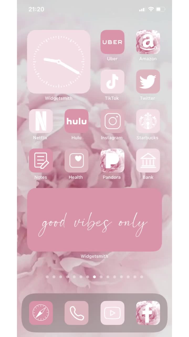 Ios 16 Pink Princess Aesthetic App Icons, Girly Boho iPhone Covers