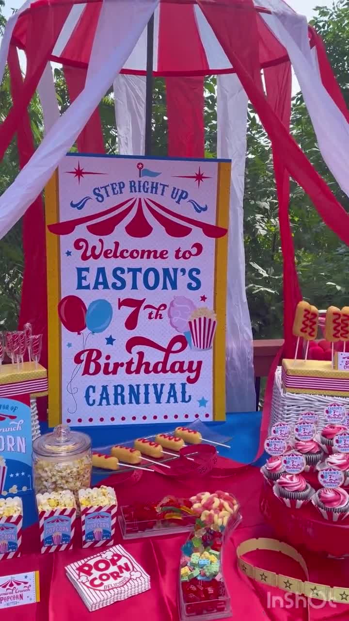 Carnival Birthday Party Decor Printable Pack Carnival Party - Etsy