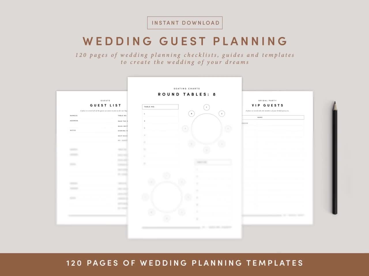 Wedding Registry Checklist Wedding Planning Printable Instant